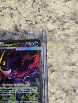 MEGA GENGAR EX 284/217 FULL ART HOLO SECRET RARE 350HP ENG POKEMON TCG - Image 4