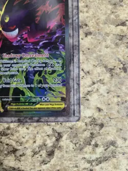 MEGA GENGAR EX 284/217 FULL ART HOLO SECRET RARE 350HP ENG POKEMON TCG - Image 5