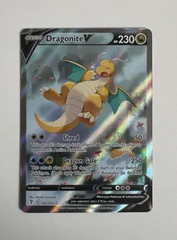 Pokemon TCG Dragonite v Evolving Skies Alternative Art Ultra Rare Card 192/203 - Image 1