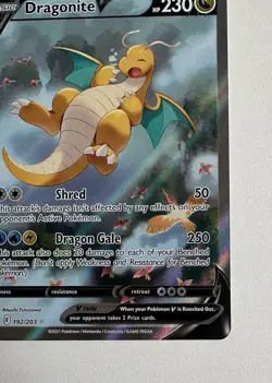Pokemon TCG Dragonite v Evolving Skies Alternative Art Ultra Rare Card 192/203 - Image 4