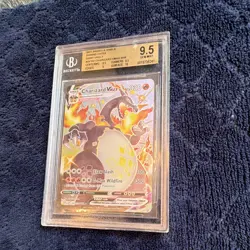 Pokemon TCG Charizard VMAX SV107/SV122 Shining Fates Full Art Holo BGS 9.5 - Image 1