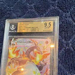 Pokemon TCG Charizard VMAX SV107/SV122 Shining Fates Full Art Holo BGS 9.5 - Image 2