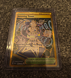 Pokemon TCG Trainer Jamming Tower 243/182 Destined Rivals Holo Full Art Secret - Image 1
