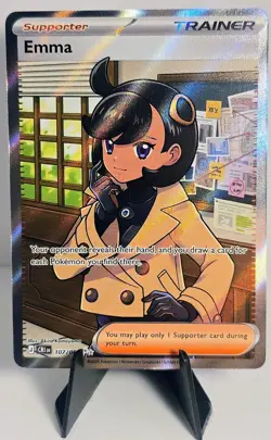 Pokemon TCG Emma CR1 Holo Full Art Rare Trainer Supporter Card 107/086 - Image 1