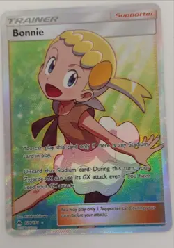 Bonnie Full Art Pokemon Trading Card 128/131 Forbidden Light Holo Trainer TCG - Image 1