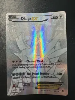 2014 Pokemon Dialga EX (122/119 Scret Rare) XY Phantom Forces - Image 1