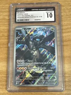 CGC 10 - N's Zekrom 031 MEP Pokemon Center STAMPED Promo Ascended Heroes PC ETB - Image 1