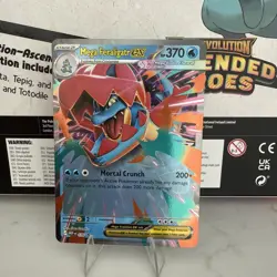 POKEMON ASCENDED HEROES BLACK STAR PROMO MEGA FERALIGATR EX MEP 036 - Image 1
