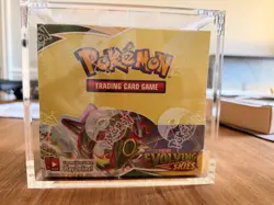 Pokemon TCG Sword & Shield Evolving Skies Booster Box in Acrylic case - Image 1