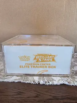 Pokemon Brilliant Stars Elite Trainer Box Sealed with Acrylic Case - Image 1