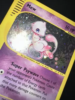 SWIRL 2002 Expedition Mew Holo Foil Rare 19/165 WOTC E-Reader Series Pokemon - Image 4