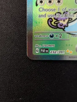 Mew EX Bubble Mew 232/91 Paldean Fates Pokemon TCG English - Image 5
