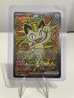 2026 Pokemon TCG Perfect Order Meowth ex 121 Special Illustration Rare SIR - Image 1