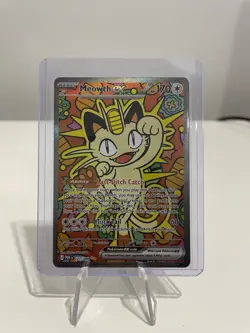 2026 Pokemon TCG Perfect Order Meowth ex 121 Special Illustration Rare SIR - Image 2