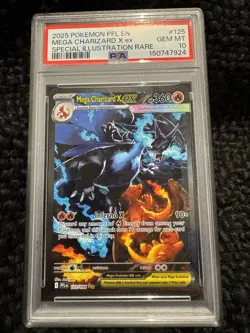 Mega Charizard X ex 125/094 PFL Special Illustration Rare PSA 10 (EN) 2025 - Image 1