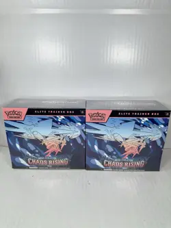 Lot Of 2 - Pokemon Mega Evolution Chaos Rising ETB TCG Brand New SEALED - Image 1