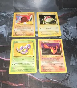 Team Rocket Card Lot Charmander, Ekans, Voltorb, Diglett Unlimited Pokemon - Image 4