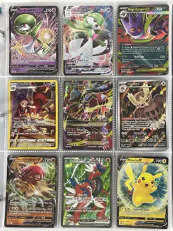 Pokemon Card Collection Binder Lot Holo Rare XY Mega Lucario Pikachu - Image 1