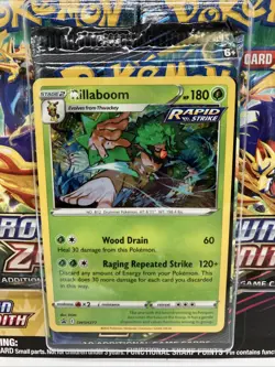 Pokemon Crown Zenith Rillaboom Pin Collection 3 Pack Blister FACTORY SEALED - Image 2