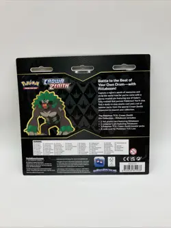 Pokemon Crown Zenith Rillaboom Pin Collection 3 Pack Blister FACTORY SEALED - Image 4