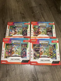 Pokemon TCG First Partner Illustration Collection Series 2 Sealed Promo Lot of 4 - Image 1
