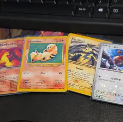 Pokemon TCG Growlithe Electabuzz 4-Card Lot Holo Neo Revelation S&S - Image 1