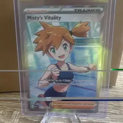 Pokemon TCG 7-Card Lot Full Art Holo Gladion's Final Battle Misty's Vitality - Image 3