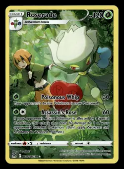 Roserade TG02/TG30 Holo Lost Origin Trainer Gallery Pokemon Card - Image 2