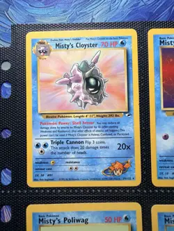 Vintage Lot of Misty’s Pokemon Cards - Gym Heroes Collection - Image 2