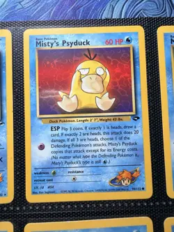 Vintage Lot of Misty’s Pokemon Cards - Gym Heroes Collection - Image 3