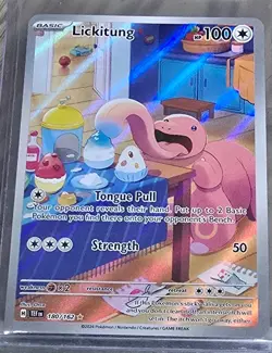 Lickitung 180/162 SV05 Temporal Forces Illustration Rare Holo Pokemon Card - Image 2