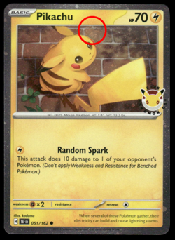 SWIRL 🌀Pikachu 051 /162 Stamped 2026 Pokemon Day 30th Anniversary Promo NM - Image 1