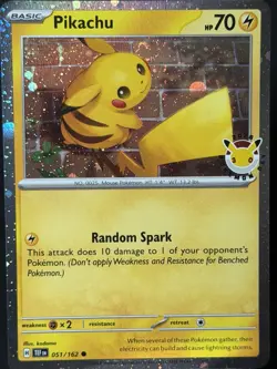 SWIRL 🌀Pikachu 051 /162 Stamped 2026 Pokemon Day 30th Anniversary Promo NM - Image 3