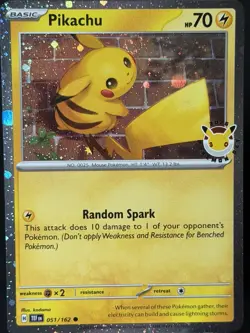 SWIRL 🌀Pikachu 051 /162 Stamped 2026 Pokemon Day 30th Anniversary Promo NM - Image 4