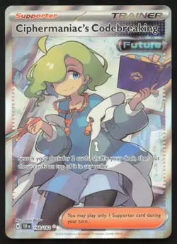 Pokemon TCG Ciphermaniac's Codebreaking 198/162 Temporal Forces Holo LP - Image 1