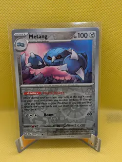 Metang - 114/162 - Reverse Holo Common - SV5: Temporal Forces - Pokemon TCG - Image 1