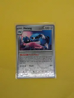 Metang - 114/162 - Reverse Holo Common - SV5: Temporal Forces - Pokemon TCG - Image 4