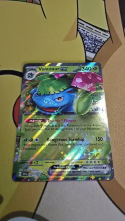 Pokemon TCG Venusaur EX Stellar Crown Holo Card 001/142 SV07 M/Nm Condition - Image 1