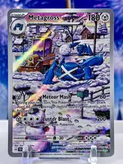 Pokemon TCG Metagross 178/162 Temporal Forces Illustration Rare Holo - Image 1