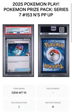 2025 POKEMON PLAY! POKEMON PRIZE PACK: SERIES 7 #153 N'S PP UP 153/159 - Image 3