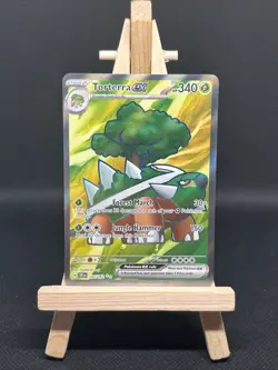Pokemon TCG Torterra EX Holo Card SV05 Temporal Forces 185/162 NM-M Condition - Image 1