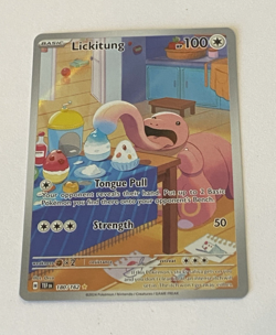 Pokemon TCG Lickitung Illustration Rare Holo Temporal Forces #180/162 NM Card - Image 1