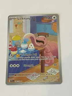 Pokemon TCG Lickitung Illustration Rare Holo Temporal Forces #180/162 NM Card - Image 2