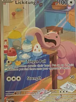 Pokemon TCG Lickitung Illustration Rare Holo Temporal Forces #180/162 NM Card - Image 3