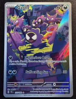 Pokemon TCG Gastly 177/162 SV05 Temporal Forces Illustration Rare Holo ENG - Image 1