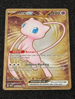 Pokemon TCG SV 151 Mew ex UPC promo 205/165 Ultra Rare Holo METAL - Image 1