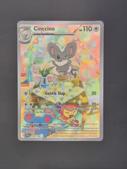 Pokemon TCG Cinccino Temporal Forces Holo Illustration Card 183/162 NM Condition - Image 1