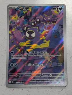 Pokemon TCG - Gastly 177/162 Temporal Forces Illustration Rare Holo EN 2024 - Image 1
