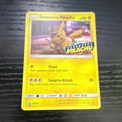 Pokemon TCG Detective Pikachu SM170 SV Promo Holo EN Basic 90HP - Image 1