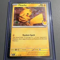 Pokemon TCG Pikachu Temporal Forces 051/162 Pokemon Day Holo English 2024 - Image 1